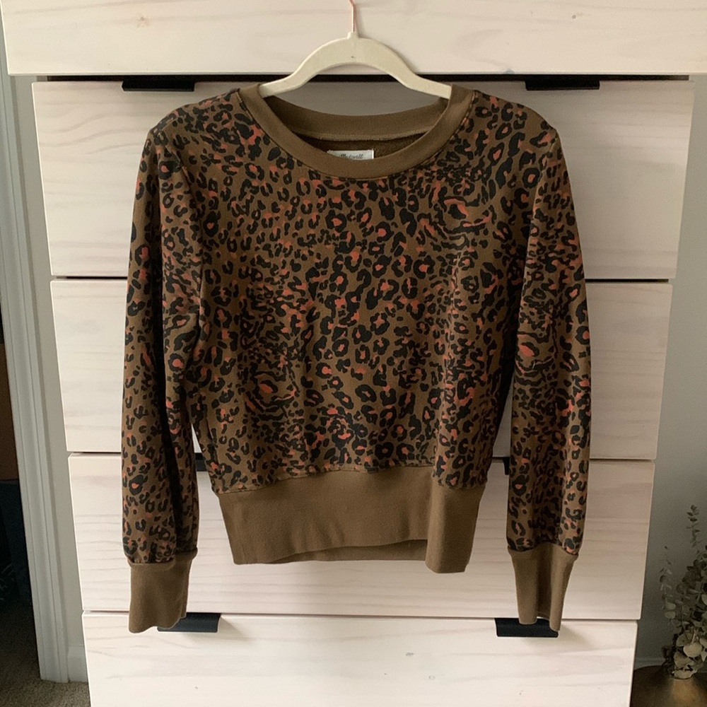 Madewell leopard sweatshirt